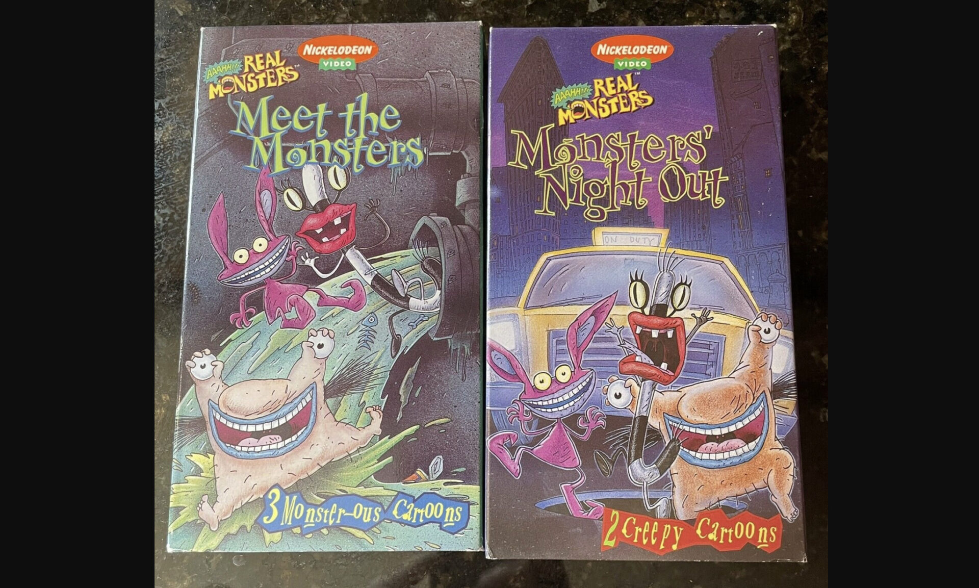 AAAHH!! REAL MONSTERS: MEET THE MONSTERS AND MONSTERS NIGHT OUT VHS ...