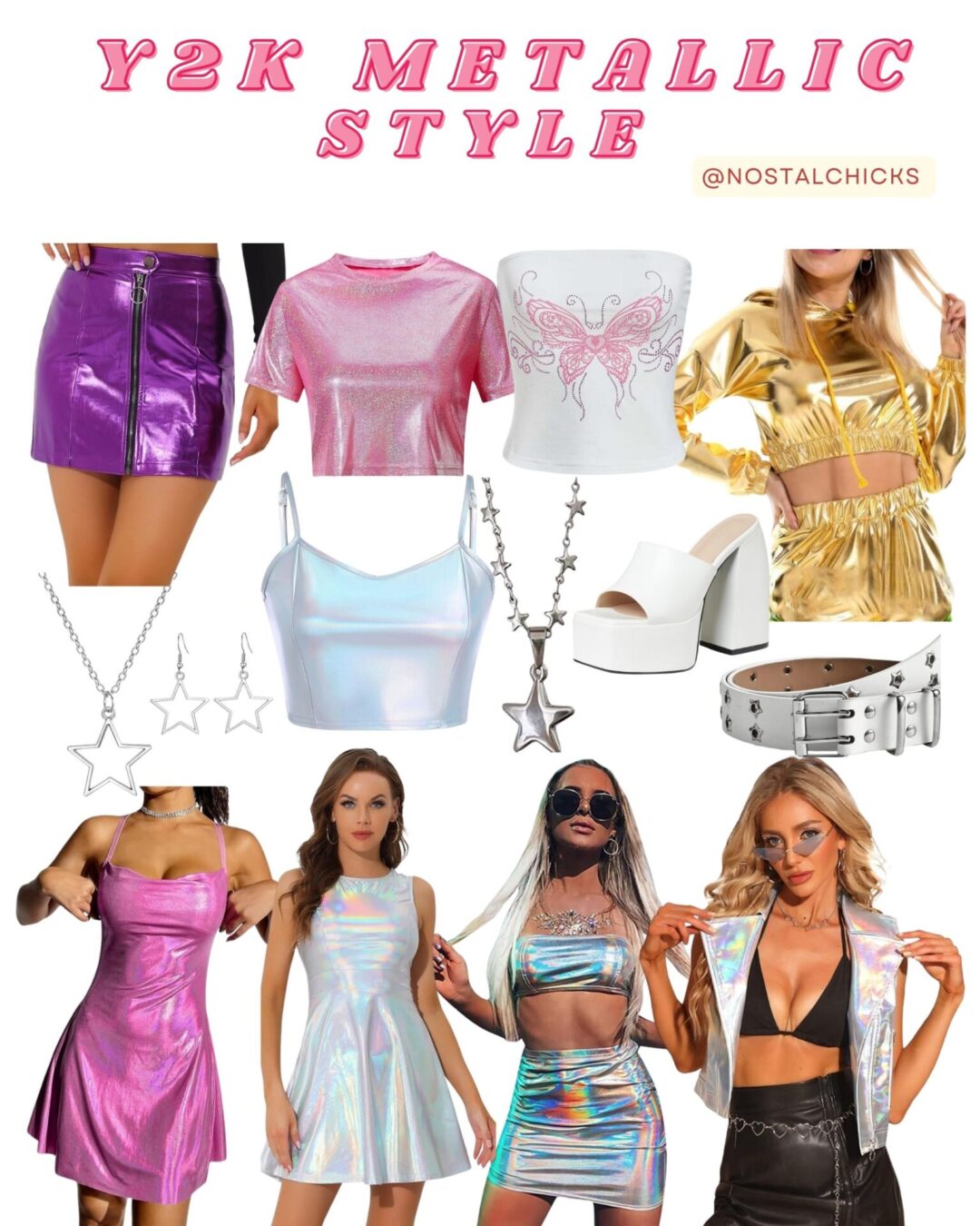 13 Y2K METALLIC STYLE INSPIRED ITEMS - Nostalchicks