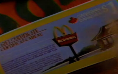 MCDONALD’S – GIFT CERTIFICATE (1991)