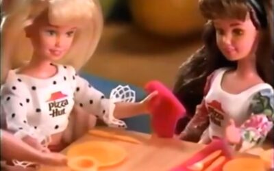 BARBIE “SKIPPER COURTNEY” PIZZA HUT MATTEL COMMERCIAL