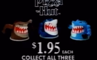 90’S PIZZA HUT STREET SHARK CUP TOPPERS COMMERCIAL