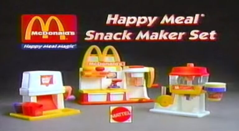 1993 MCDONALD’S HAPPY MEAL SNACK MAKER SET BY MATTEL