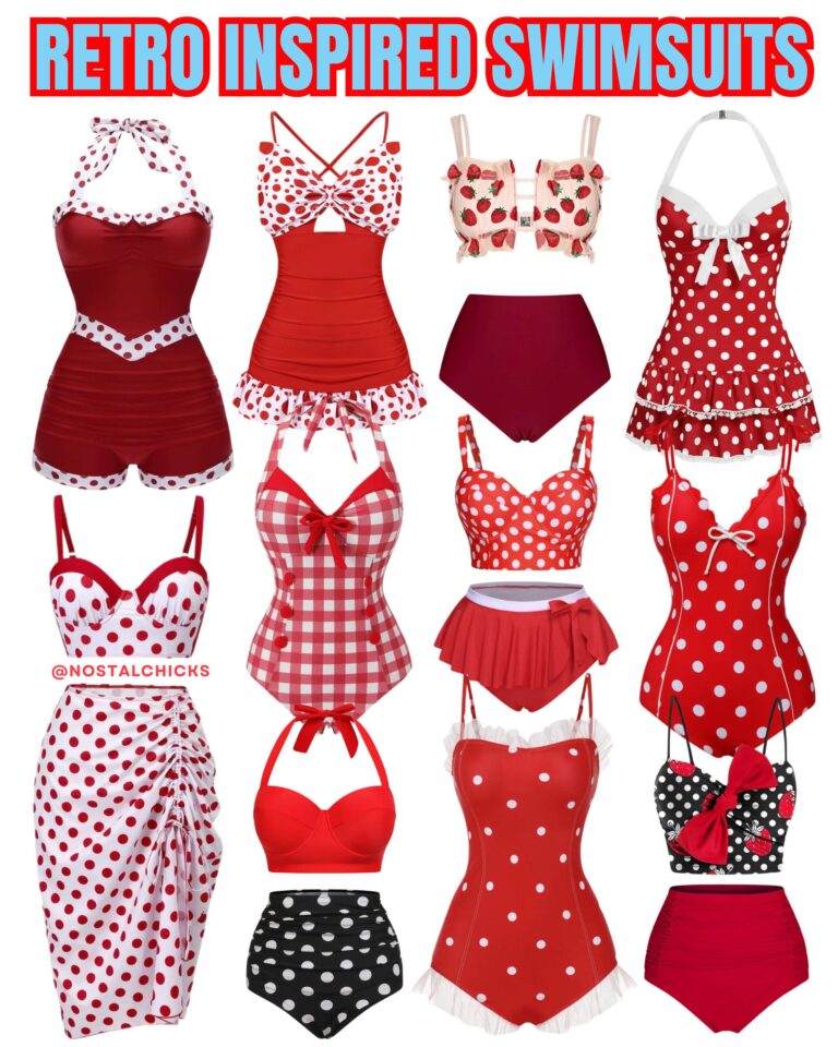 RETRO INSPIRED SWIMSUITS