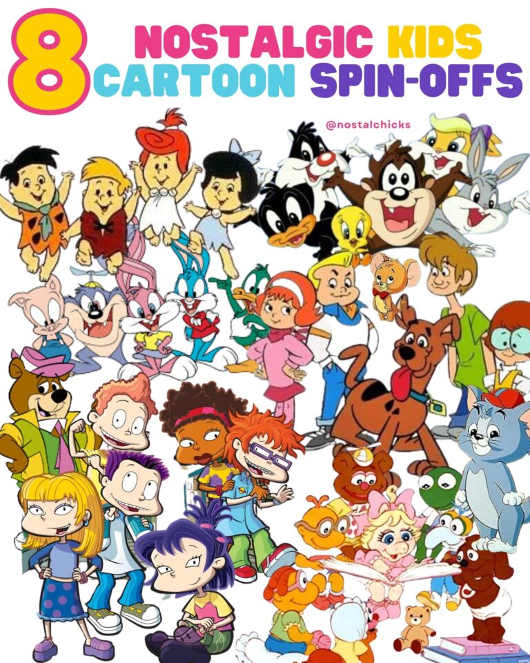 8 NOSTALGIC KIDS CARTOONS SPIN-OFFS