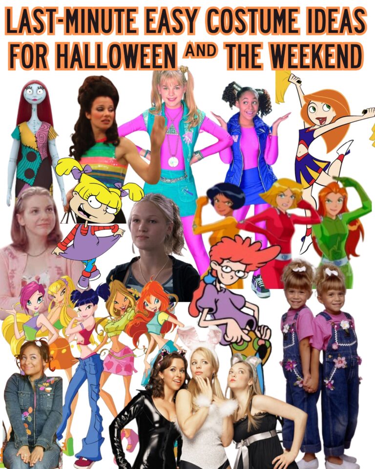 LAST-MINUTE EASY COSTUME IDEAS FOR HALLOWEEN AND THE WEEKEND!