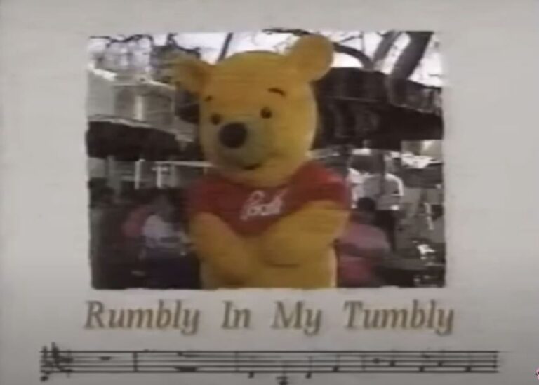 90’S WINNIE THE POOH – RUMBLY IN MY TUMBLY SONG SING A LONG VIDEO