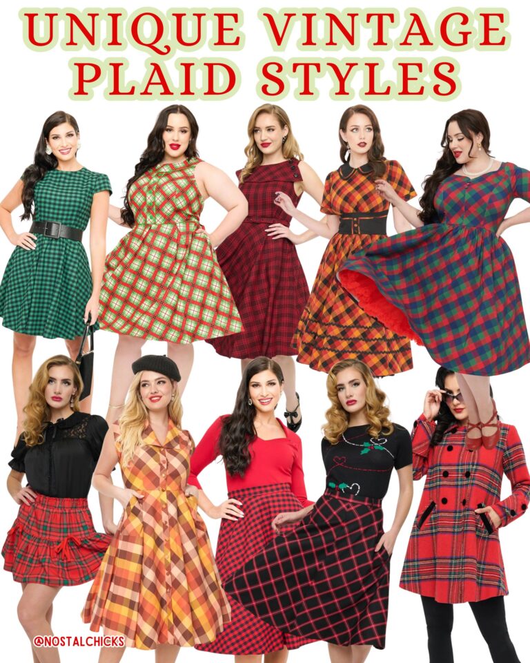 UNIQUE VINTAGE PLAID STYLES