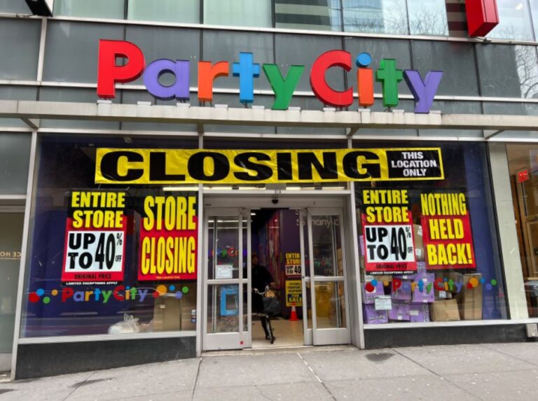 PARTY CITY IMMEDIATELY CLOSING ALL STORES AFTER 38 YEARS IN BUSINESS