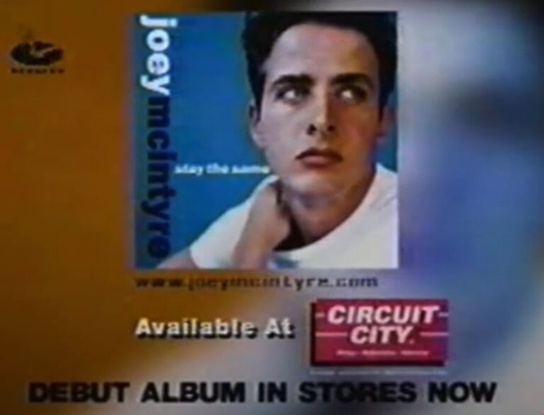 90’S JOEY MCINTYRE – STAY THE SAME DEBUT ALBUM PROMO COMMERCIALS