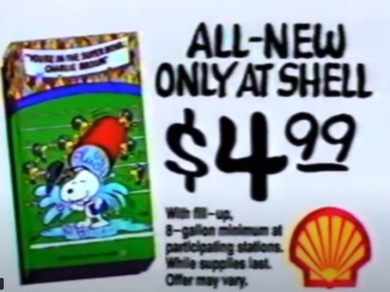 90’S PEANUTS VIDEO TAPE PROMO AT SHELL STATION COMMERCIAL