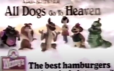 90’S WENDY’S KIDS MEAL – ALL DOGS GO TO HEAVE TOY COMMERCIAL